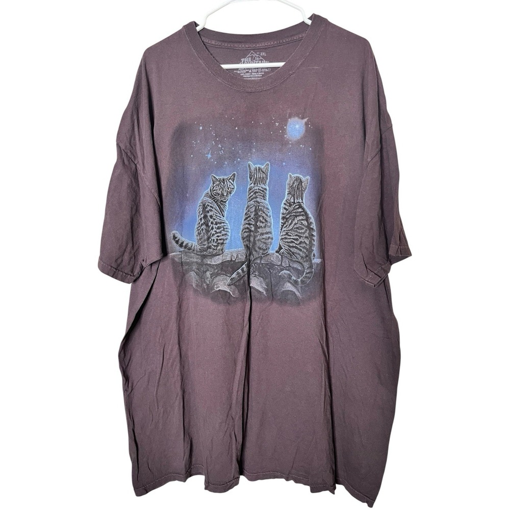 The Mountain Wish Upon A Star Cat Tee Shirt Size 3XL Stars Astrology Animal